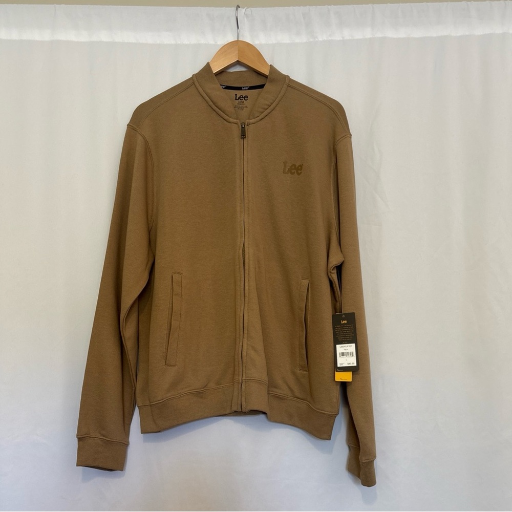 Lee Tan/Brown‎ Full-Zip Track Jacket NWT size Large